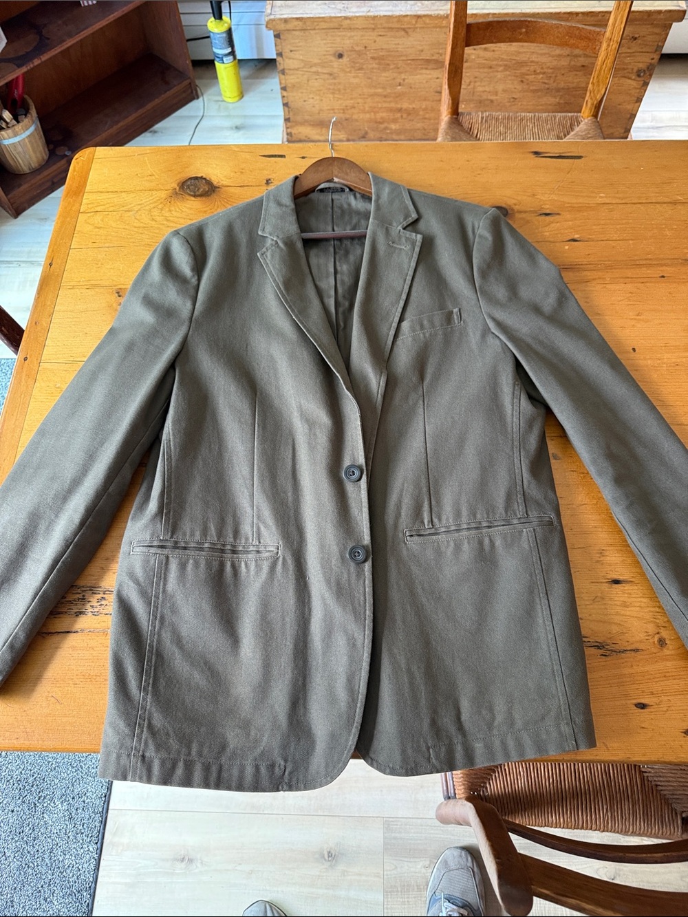 L.L. Bean Olive Green Men’s Tailored Blazer